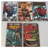 Misc. Graphic Novel Comics Including THE INCREDABLE HULK, THOR & More (Bagged & Carded)