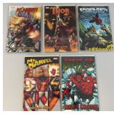 Misc. Graphic Novel Comics Including Ms. Marvel, THOR & More (Bagged & Carded)