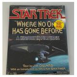 STAR TREK (Alternate Cover) "Where No One Has Gone Before" A History In Pictures Hard Cover (Factory Sealed)
