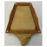 Antique 1930"s Tru-Sport Wooden Tennis Racket With Racket Protector