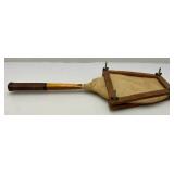Antique 1930"s Tru-Sport Wooden Tennis Racket With Racket Protector