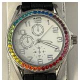 Vivani Brand Rainbow Colored Dial Watch (NEW OLD STOCK)