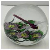 EST. $300.00 - $600.00 AMAZING Daniel Salazar Lundberg Studios Dragonfly Paperweight 3"