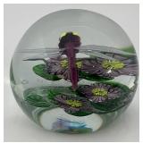 EST. $300.00 - $600.00 AMAZING Daniel Salazar Lundberg Studios Dragonfly Paperweight 3"