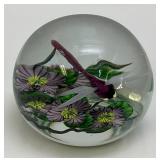 EST. $300.00 - $600.00 AMAZING Daniel Salazar Lundberg Studios Dragonfly Paperweight 3"