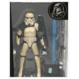 RARE Star Wars Black Series # 01 Sandtrooper With Star Wars Misspell Says Star Wals (NIB)