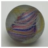 Large Approximately 1 1/2" German Swirl Marble (Has Chips Present)