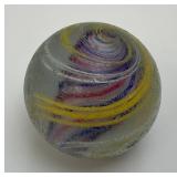 Large Approximately 1 1/2" German Swirl Marble (Has Chips Present)