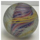 Large Approximately 1 1/2" German Swirl Marble (Has Chips Present)