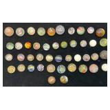 Misc. Vintage Miniature German Swirl Marbles & More (Chips Present)