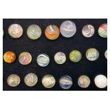 Misc. Vintage Miniature German Swirl Marbles & More (Chips Present)