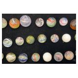 Misc. Vintage Miniature German Swirl Marbles & More (Chips Present)