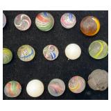 Misc. Vintage Miniature German Swirl Marbles & More (Chips Present)