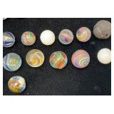 Misc. Vintage Miniature German Swirl Marbles & More (Chips Present)