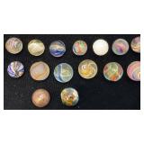 Misc. Vintage Miniature German Swirl Marbles & More (Chips Present)