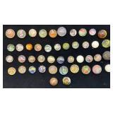 Misc. Vintage Miniature German Swirl Marbles & More (Chips Present)