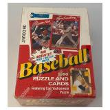 1990 Donruss Baseball Puzzle And Cards Factory Sealed Box