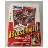 1990 Donruss Baseball Puzzle And Cards Factory Sealed Box