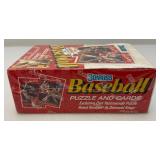 1990 Donruss Baseball Puzzle And Cards Factory Sealed Box