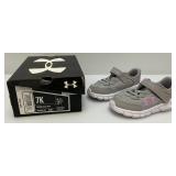 Brand New Under Armor Size 7K kids Tennis Shoes & Adidas Goletto VII Cleats Size 11K Kids (Both New In Box)