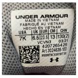 Brand New Under Armor Size 7K kids Tennis Shoes & Adidas Goletto VII Cleats Size 11K Kids (Both New In Box)