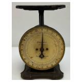 Vintage Enamaled Diaper Pail (With Paper Label) & Columbia Scale