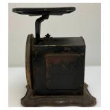 Vintage Enamaled Diaper Pail (With Paper Label) & Columbia Scale