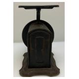 Vintage Enamaled Diaper Pail (With Paper Label) & Columbia Scale