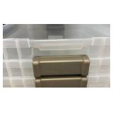 11 Sterilite Storage vTotes With Lids (One Handle Missing)