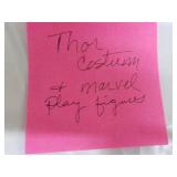 Thor Costume and Marvel Figurines...