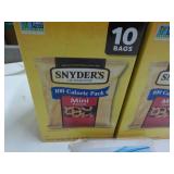 Snyders Mini Pretzels and a Shower ...