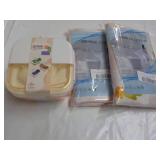 Salad Box/Lunch Box and 2 Shower Cu...