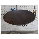 Metal Birdbath 12" diameter 27" hei...