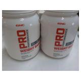 2 GNC Weight Gainer...