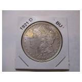 1921-D Morgan Silver Dollar - Excellent Condition