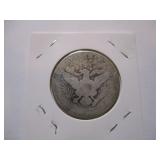 1911-D Barber Head Silver Half Dollar