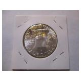 1958-P Franklin Silver Half Dollar from original bank roll - Excellent Condition