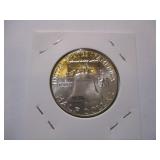 1961-P Franklin Silver Half Dollar from original bank roll - Excellent Condition