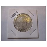 1950-S Booker T Washington Commemorative Silver Half Dollar