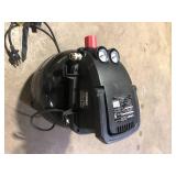 Husky 3 Gal. 120 PSI Portable Electric Oil-Free Light Duty Pancake Air Compressor with Fold Down Handle and 1-Quick Coupler Customer Returns See Pictures