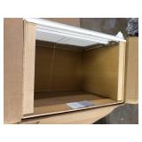 Lot of Hampton Bay Westfield Feather White Assembled Sink Base Kitchen Cabinet (36 in. W x 23.75 in. D x 35 in. H)   Customer Returns See Pictures