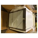 SKYSHALO Outdoor Kitchen, 20.5 in. in Stainless Steel, 3-Drawers with Chrome Handle, Access Drawer  Customer Returns See Pictures