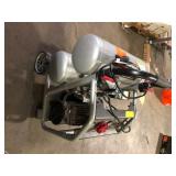 Husky 4.5 Gal. 175 PSI Portable Electric Oil-Free Quiet Twin Stack Jobsite Air Compressor w/Rubber Wheels and 2-Quick Couplers    Customer Returns See Pictures