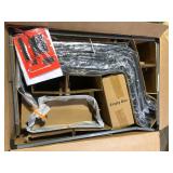 Hampton Bay Glenridge Falls 7-Piece Metal Padded Sling Rectangular Outdoor Dining Set in Putty Beige Customer Returns See Pictures