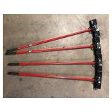 Lot of Libman 13.5 in. High Power Extra-Large Heavy-Duty Floor Scrub Brush with Swiveling Head and Steel Handle  Customer Returns See Pictures