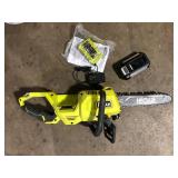RYOBI 40V HP Brushless 14 in. Battery Chainsaw with 4.0 Ah Battery and Charger  Used  Customer Returns See Pictures