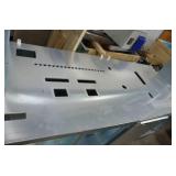 Steel and aluminum top work bench on casters