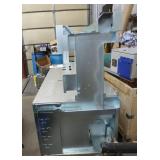 Steel and aluminum top work bench on casters
