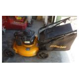 21 inch Poulan Pro 550EX push mower with bag