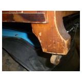 Vintage cedar chest with brass straps, just needs some refinishing